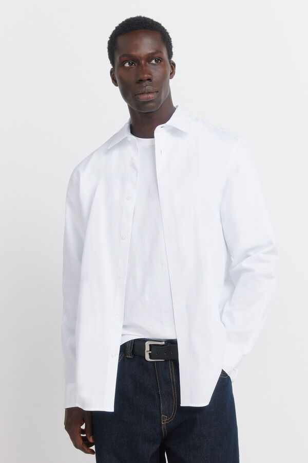 Springfield Camisa social com estrutura de f&aacute;cil cuidado branco