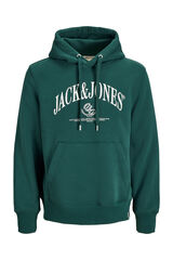 Jack & Jones Sweatshirt relaxed com capuz verde