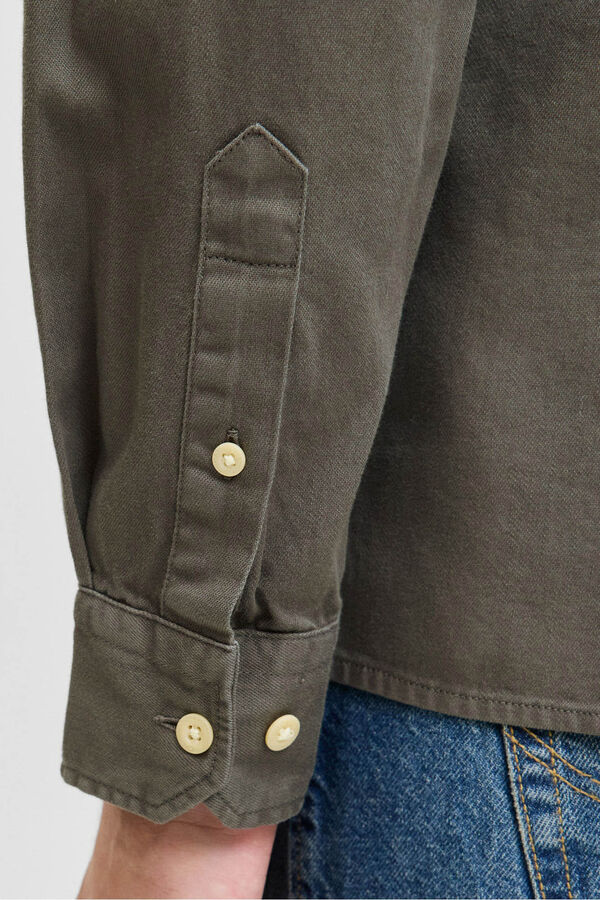 Jack & Jones Camisa estilo sarja cru