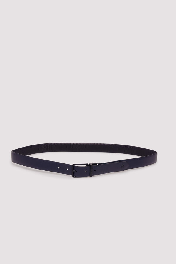 Springfield Cinto efeito pele básico preto