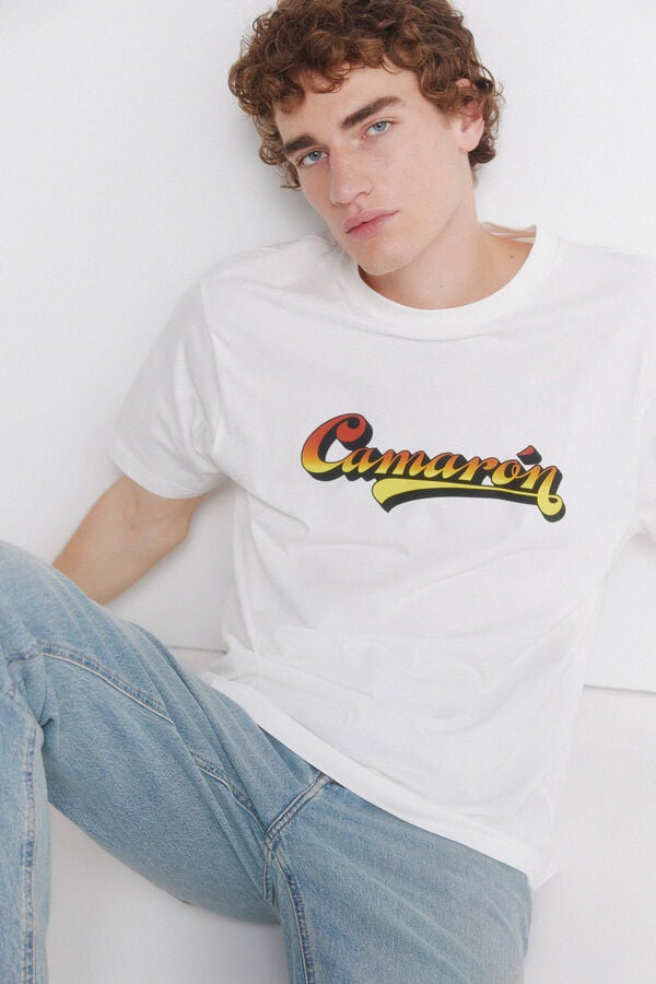 Springfield T-shirt Camar&oacute;n de la Isla bege