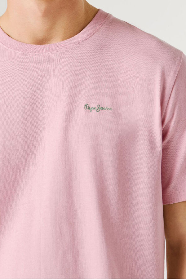 Pepe Jeans T-shirt manga curta rosa