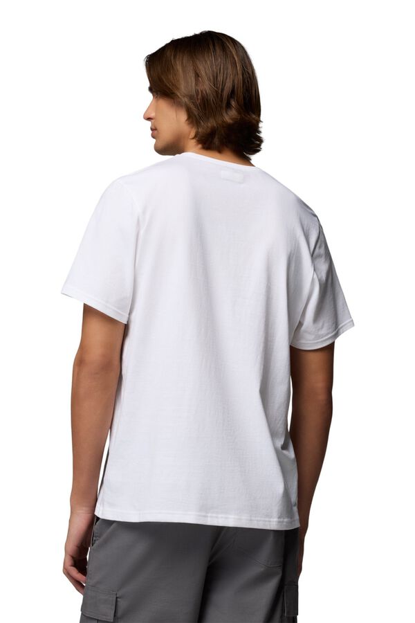 Columbia T-shirt b&aacute;sica de algod&atilde;o branco
