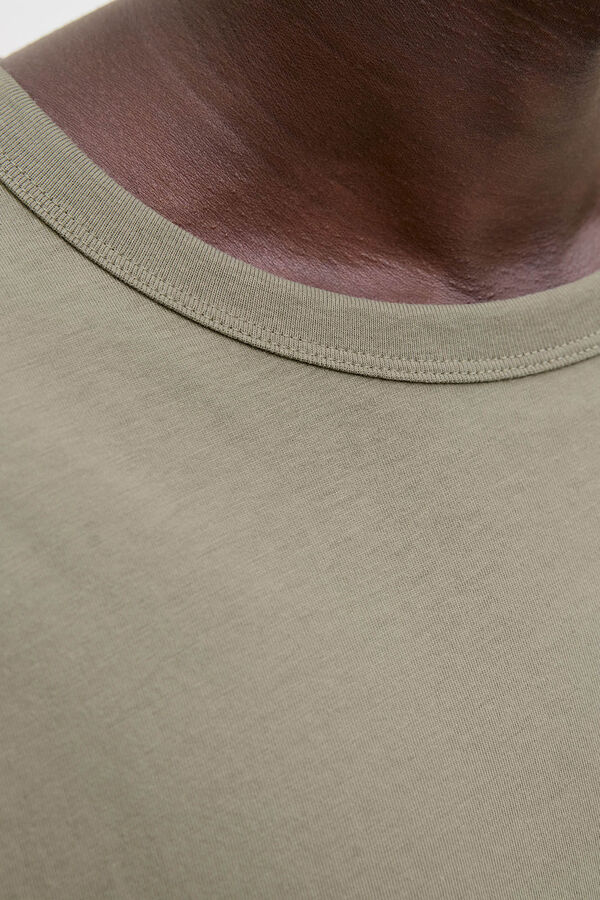 Jack & Jones camiseta b&aacute;sica e descontra&iacute;da cinzento