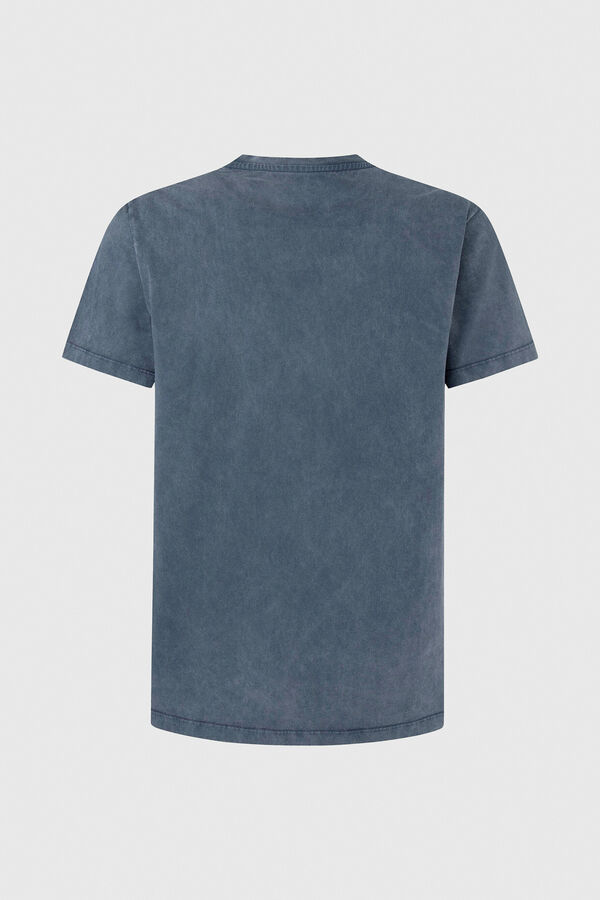 Springfield Cotton T-shirt with logo print navy