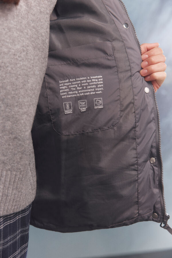 Springfield Casaco acolchoada Sorona Aura cinzento