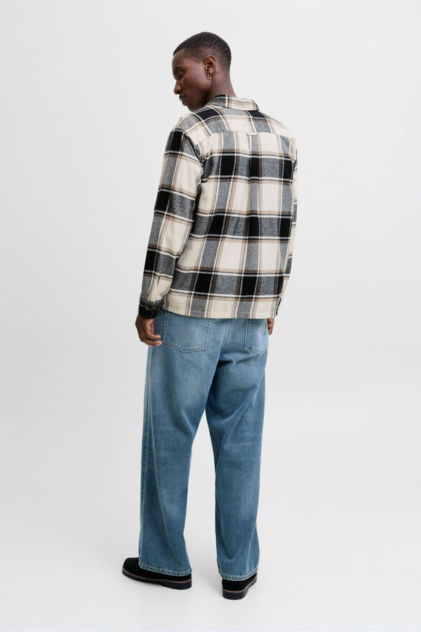 Jack & Jones Sobrecamisa xadrez cinzento
