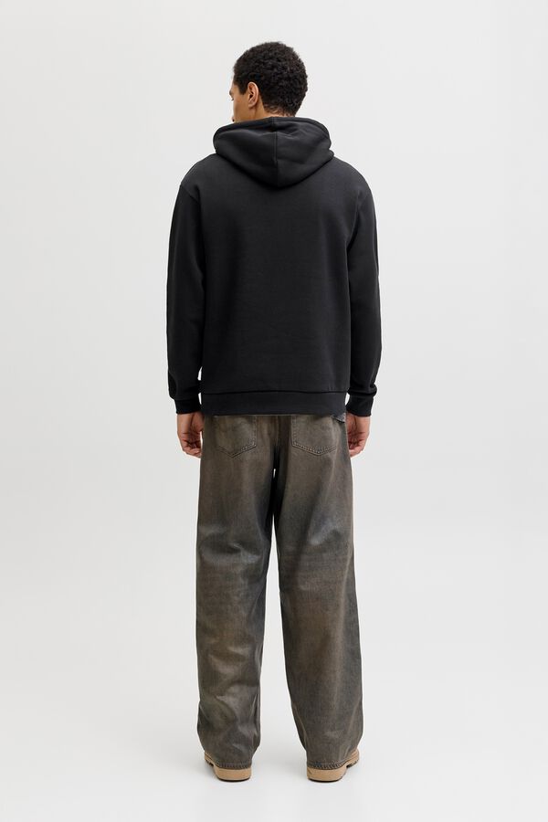Jack & Jones Hooded relaxed sweatshirt black