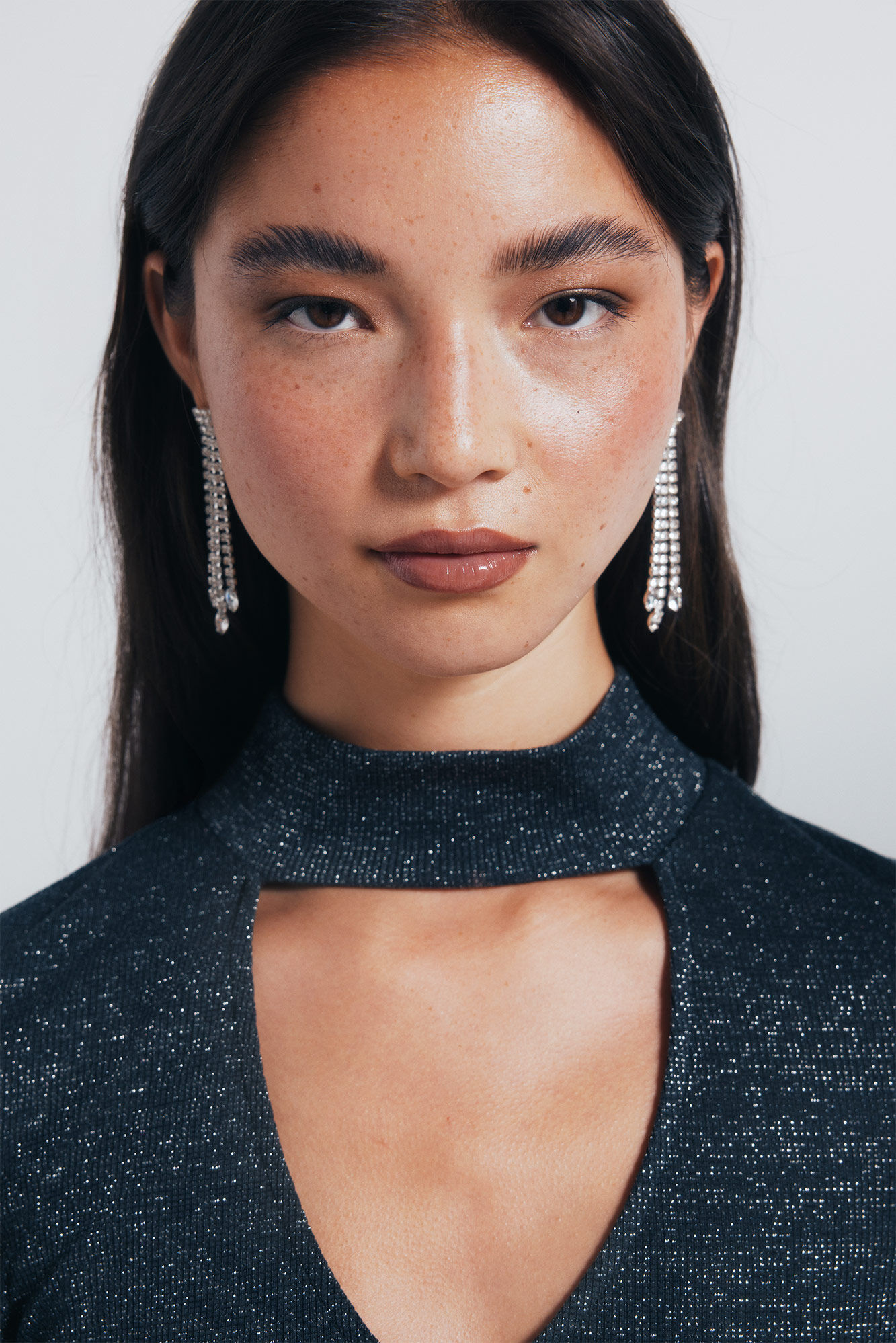 Springfield Pendientes cascada piedras brillantes