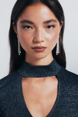 Springfield Brincos cascata com pedras brilhantes cinzento