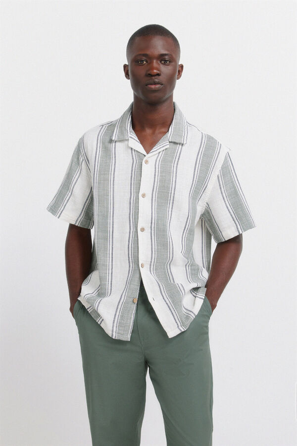 Springfield Cal&ccedil;as chino leves e confort&aacute;veis slim fit verde