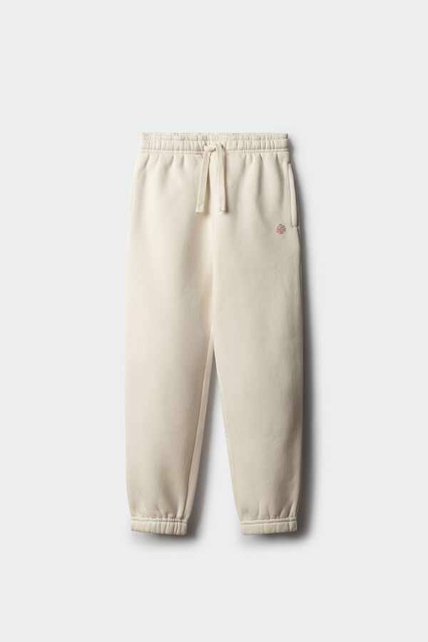 Springfield Kids Calças jogger para menina branco