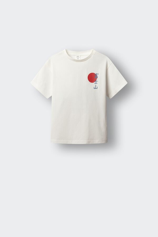Springfield Kids T-shirt de manga curta Monte Fuji para menino bege