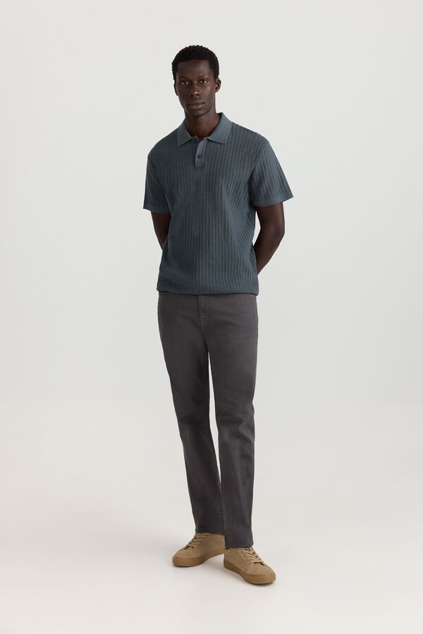 Springfield Polo de estrutura vertical azul