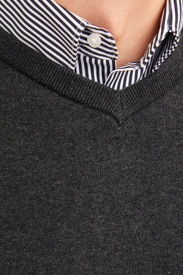 Jack & Jones Camisola de ajuste regular cinzento