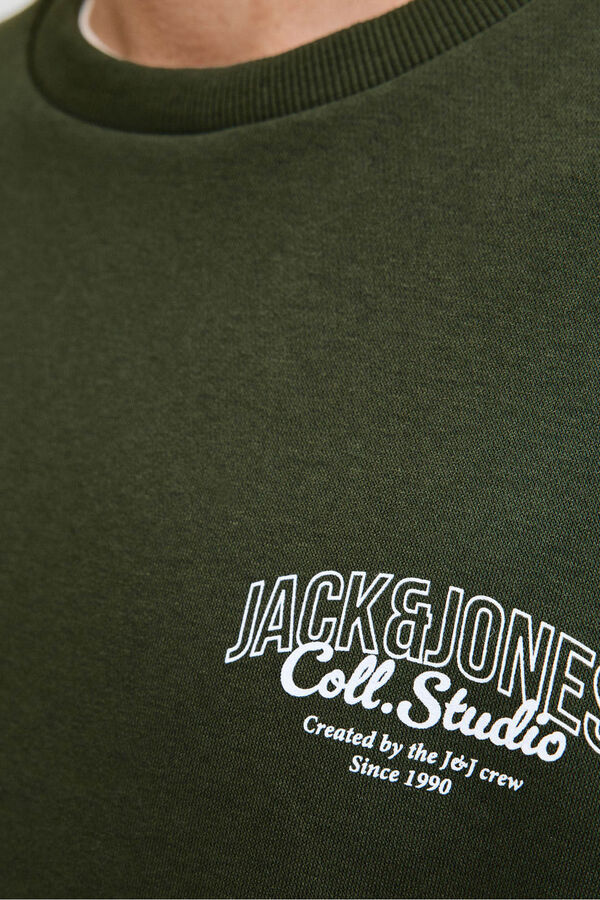 Jack & Jones Sweatshirt básico com logo  verde