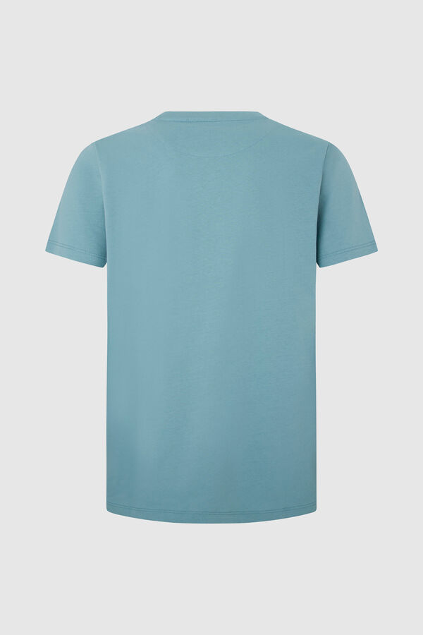 Springfield T-shirt regular fit logo Varsity azul aço