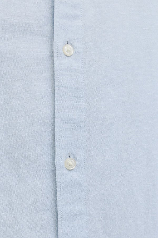 Jack & Jones PLUS Camisa b&aacute;sica de manga curta azul