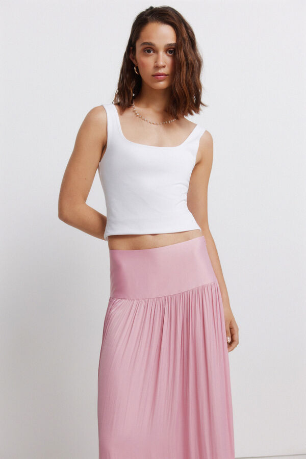 Springfield Saia midi plissada rosa