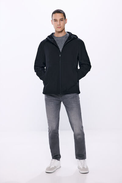 Springfield Parka técnica shoftshell negro