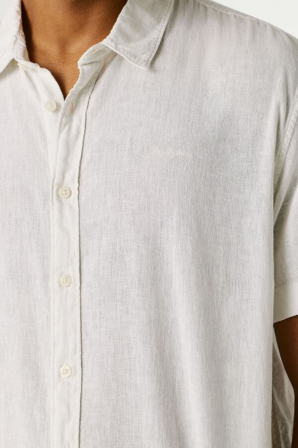 Pepe Jeans Camisa de manga comprida com logo branco