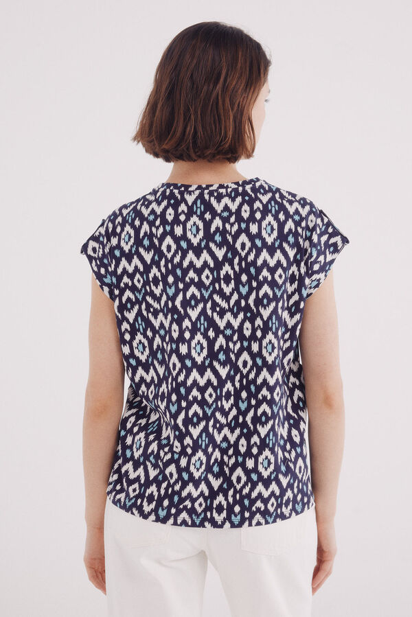 Springfield Animal print T-shirt blue