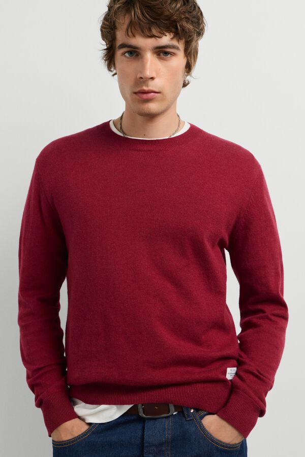Pepe Jeans Camisola de gola redonda vermelho