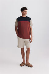 Springfield T-shirt color block vermelho