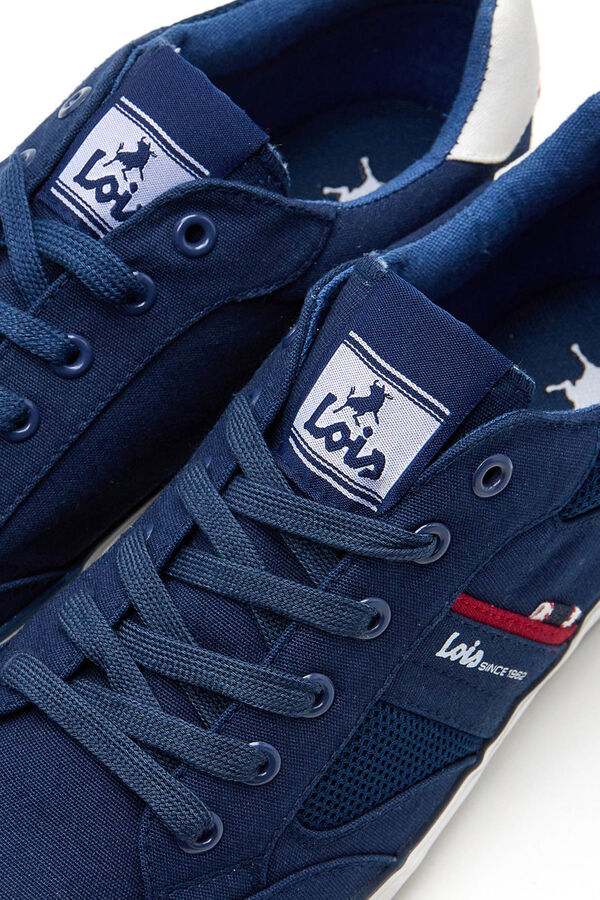 Lois Textile lace-up trainers blue