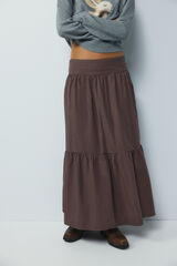 High Spirits Tartan Midi Skirt vermelho