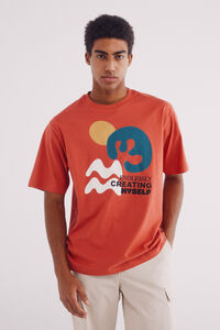 Springfield Camiseta com motivo de formas