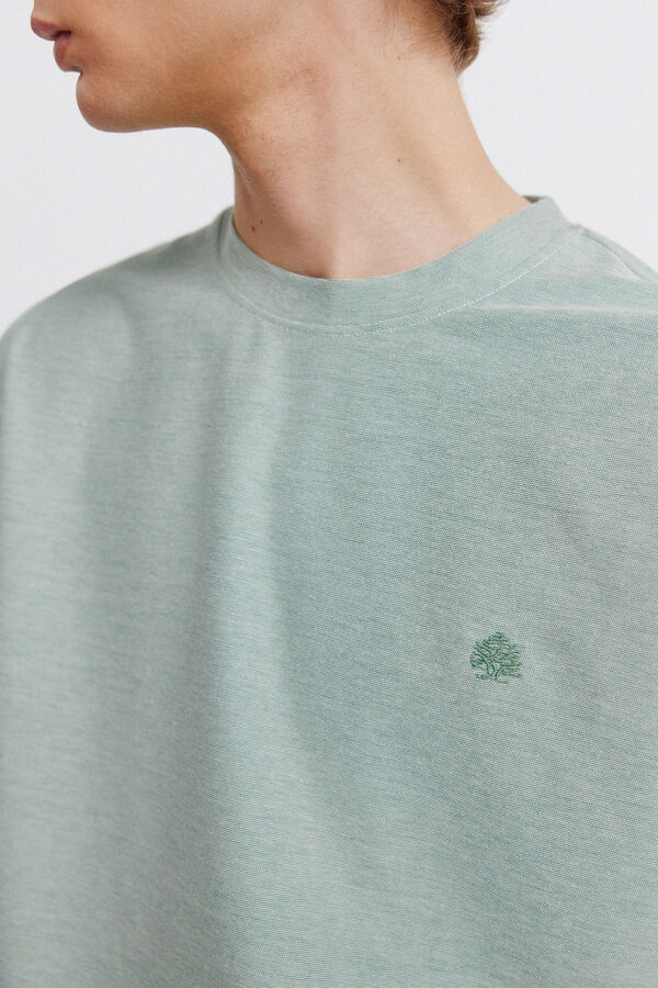 Springfield T-shirt em oxford verde