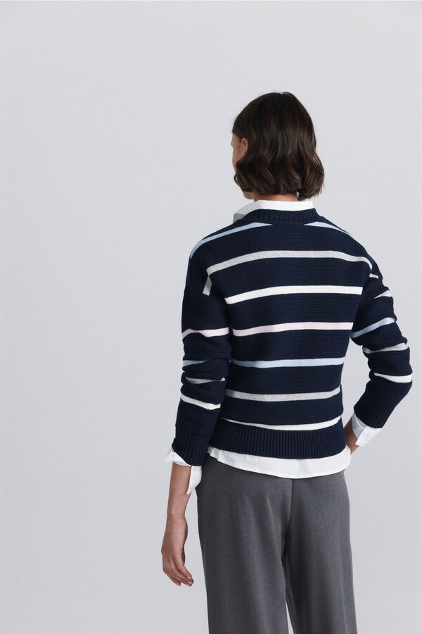 Springfield Camisola de riscas azul