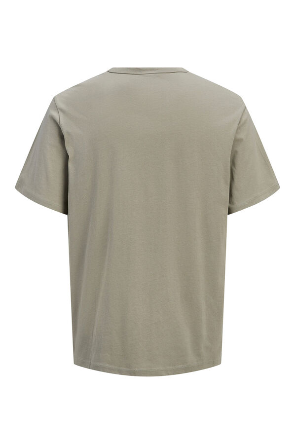 Jack & Jones camiseta b&aacute;sica e descontra&iacute;da cinzento