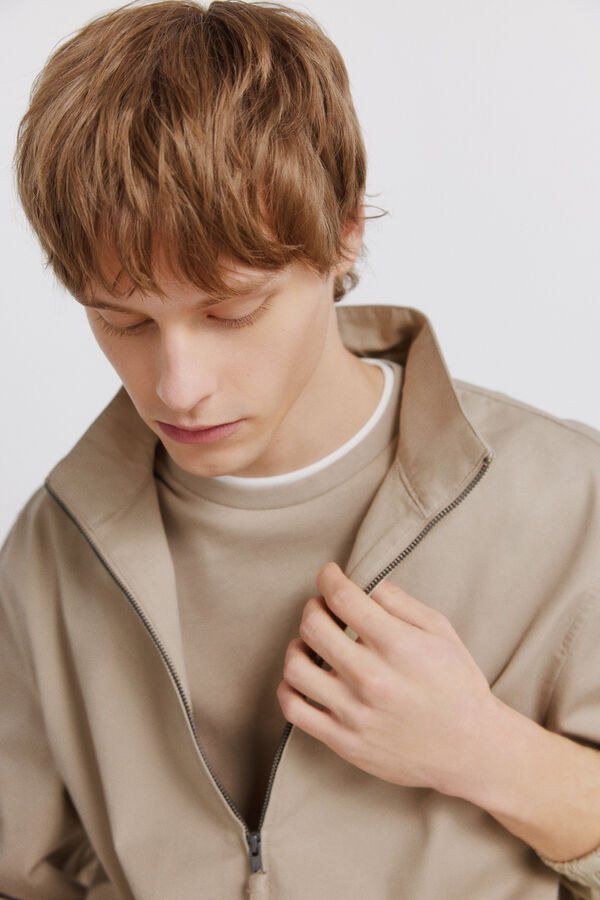 Springfield Linen cotton lightweight jacket nude