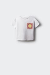 Springfield Kids T-shirt bolso crochet menina branco