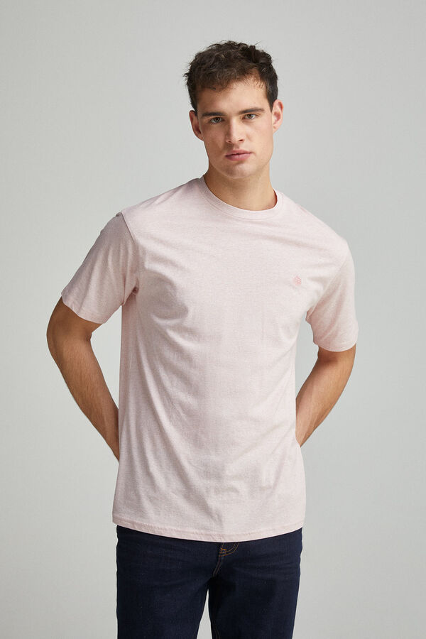 Springfield Camiseta microraya rosa