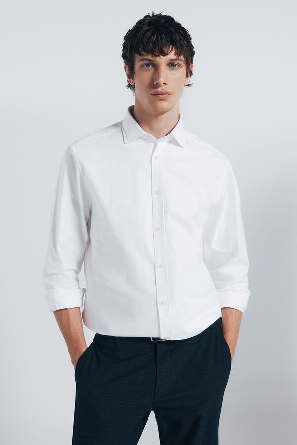 Springfield Camisa Oxford Leve branco