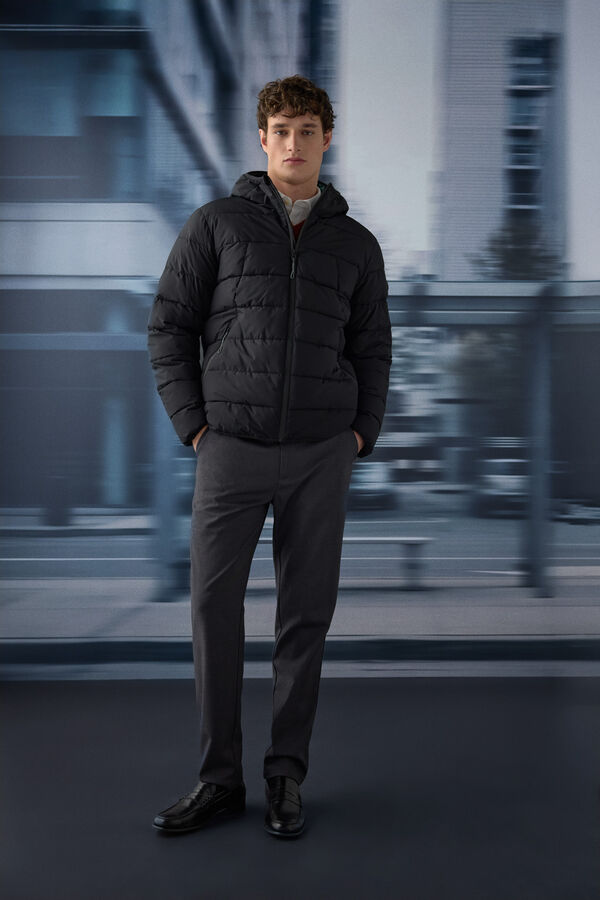 Springfield Chaqueta acolchada t&eacute;rmica negro