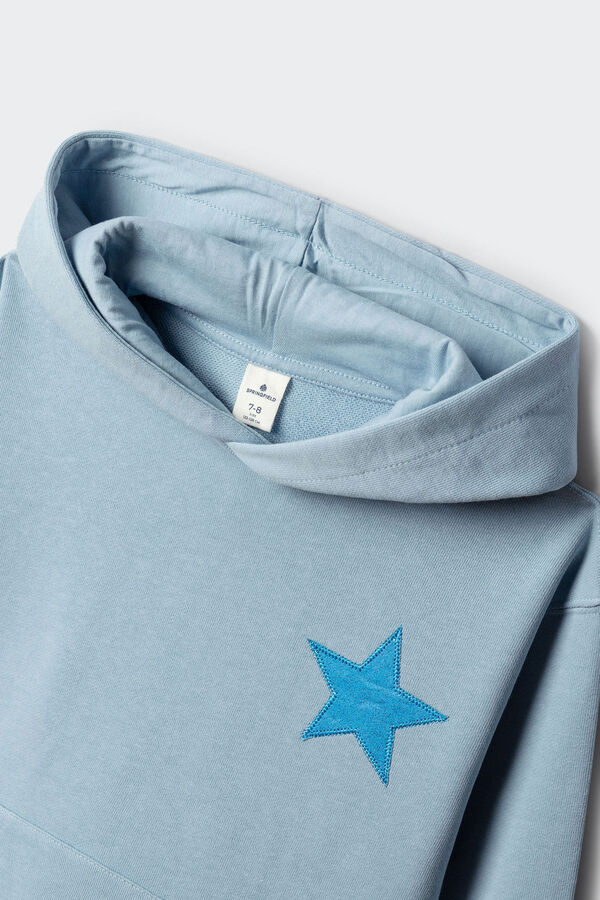 Springfield Kids Sweatshirt com estrela foil para menina azul