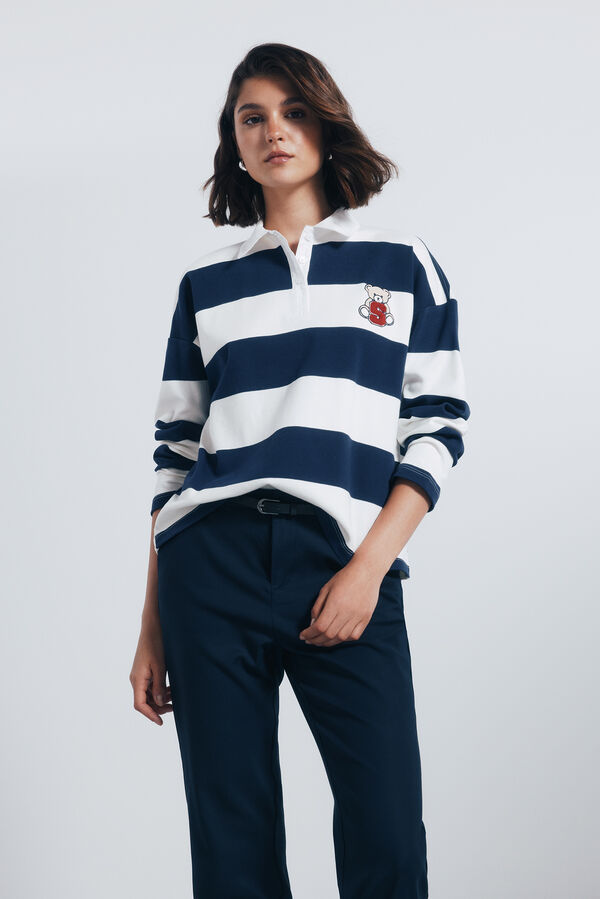 Springfield Calças chino retas azul