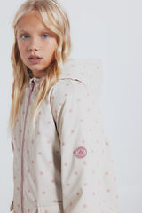Springfield Kids Jaqueta emborrachada de bolinhas para menina estampado