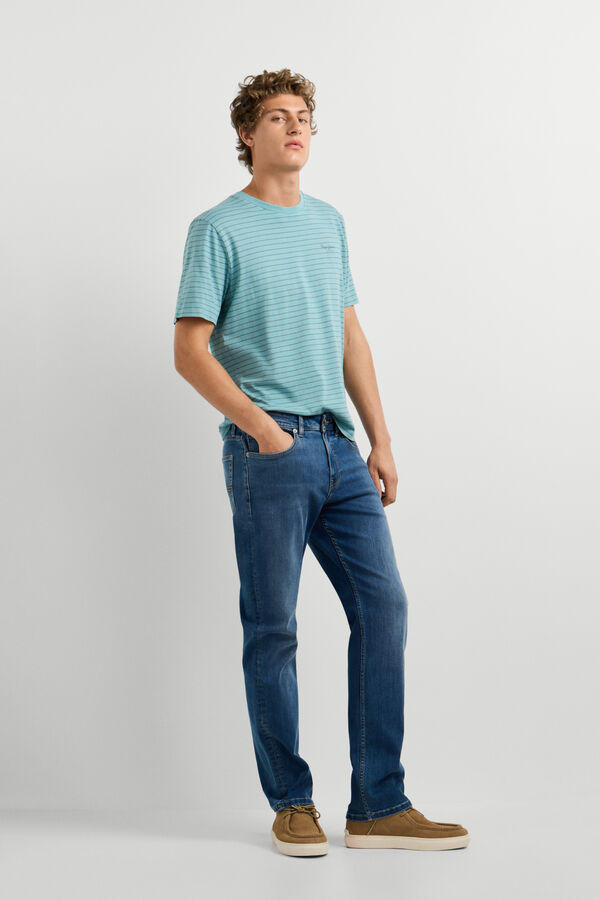 Pepe Jeans Cal&ccedil;as jeans retas azul