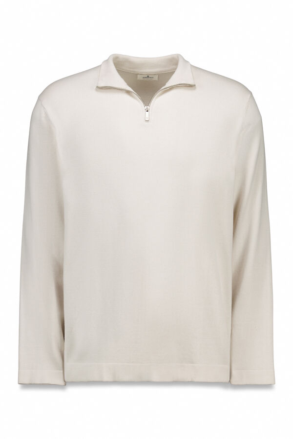 Springfield Camisola Milano com fecho-éclair cru