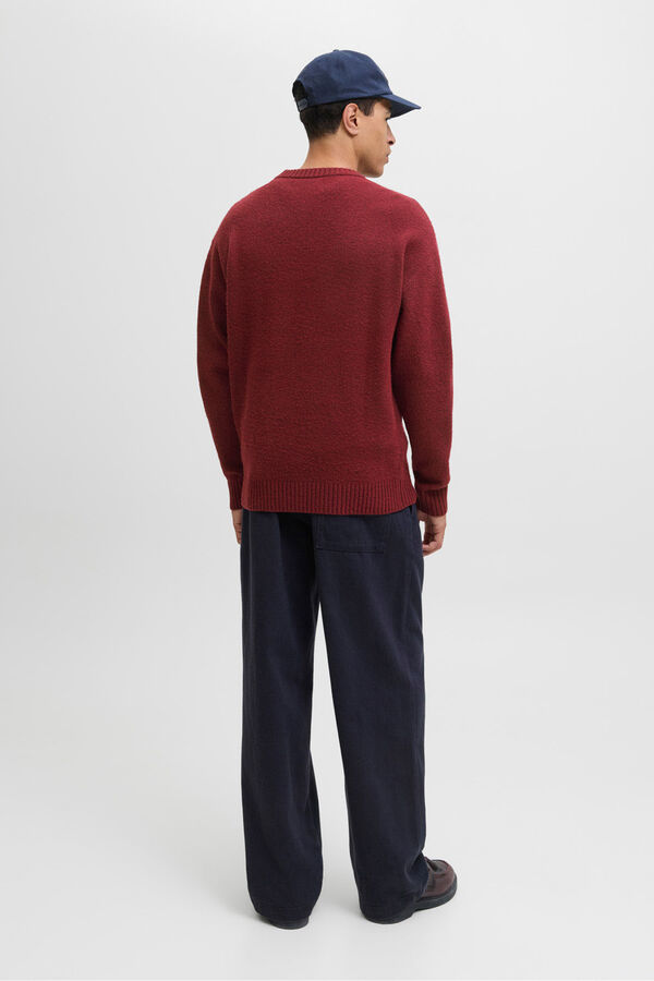 Jack & Jones Camisola básico de malha rosa