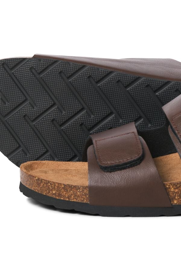 Jack & Jones Sand&aacute;lias de tiras com sola leve castanho