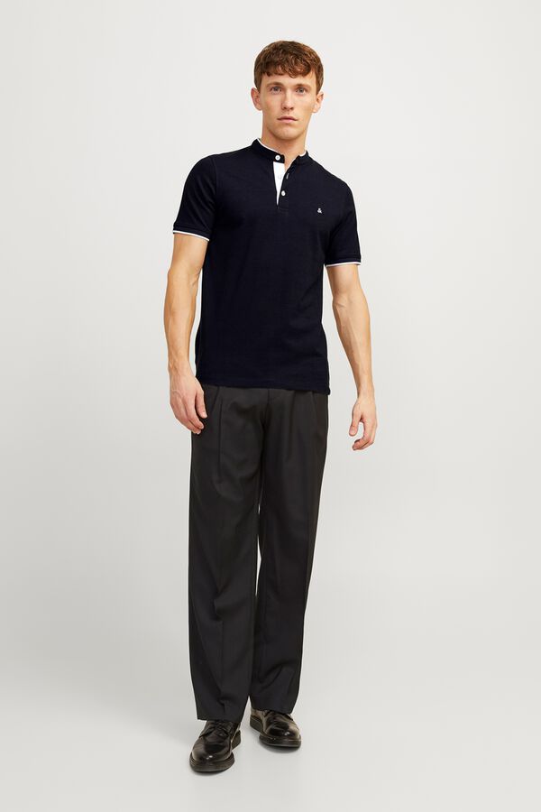 Jack & Jones Polo slim fit em algod&atilde;o azul