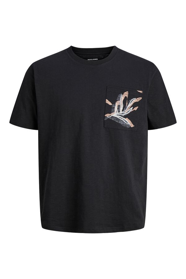 Jack & Jones T-shirt regular fit com bolso preto