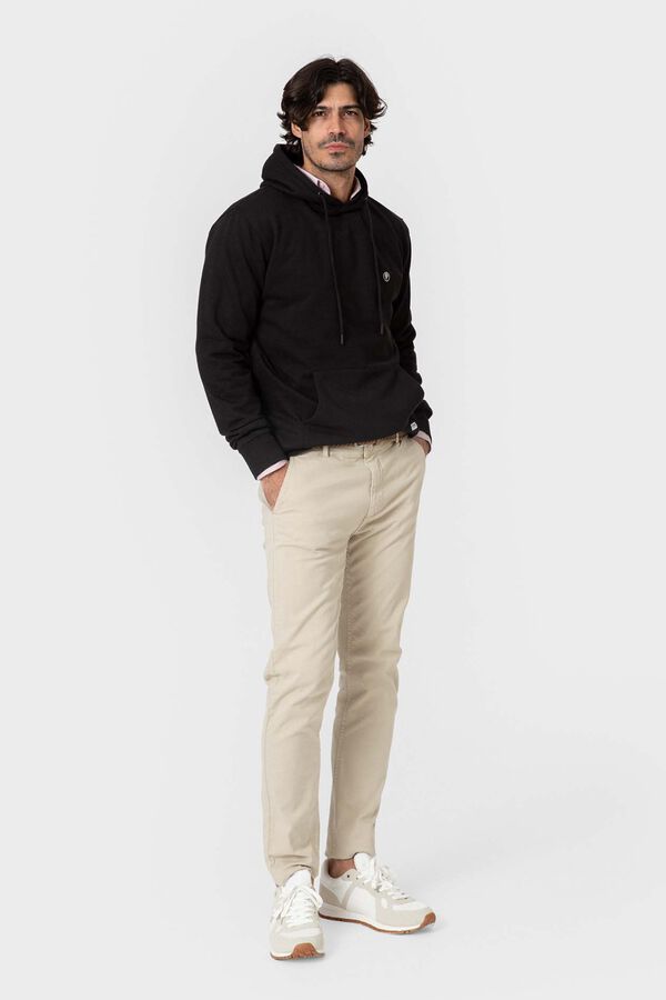 Celopman Sweatshirt com capuz e bolso preto