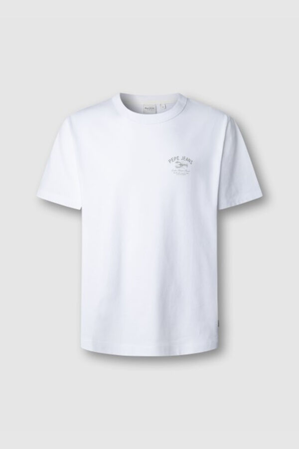 Pepe Jeans Camisa manga corta en punto blanco